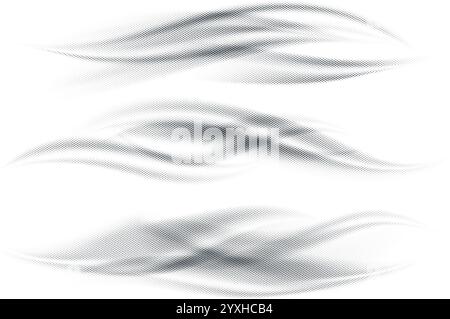 Abstrakter Hintergrund der Halbtonwelle Stock Vektor