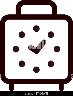 Wecker-Symbol Stock Vektor