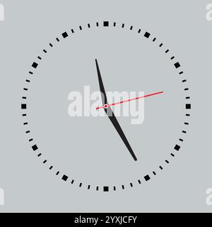 Wanduhrsymbol, Uhr, Uhr-Silhouette, Uhr-Symbol Hintergrund Stock Vektor
