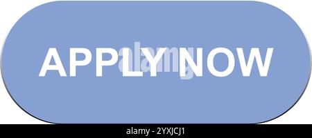 Schaltfläche jetzt anwenden, Vorlagenvektor jetzt anwenden, Symbol Vorlage jetzt anwenden Stock Vektor