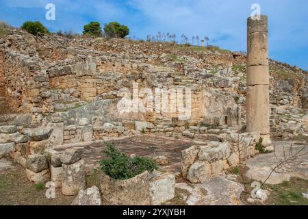 Archäologisches Gebiet von ​​Solunto Stockfoto