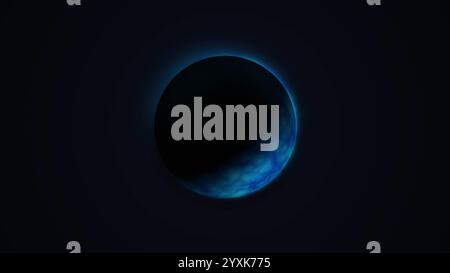 Motion Graphics Blue Planet Energy Ball Stockfoto