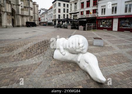 Belgien Nello und patrasche Statue Stockfoto