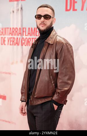 C. Tangana nimmt am 17. Dezember 2024 im Hotel URSO am Fotoruf von „La Guitarra Flamenca de Yerai Cortes“ in Madrid Teil. Stockfoto