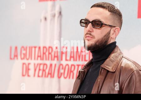 C. Tangana nimmt am 17. Dezember 2024 im Hotel URSO am Fotoruf von „La Guitarra Flamenca de Yerai Cortes“ in Madrid Teil. Stockfoto