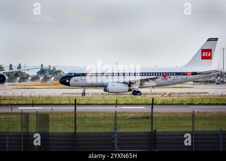 G-EUPJ Airbus A319-131 British Airways BA BEA Livery London Heathrow UK 21-8-2019 Stockfoto