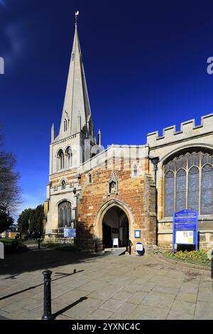 All Hallows Pfarrei Kirche, Wellingborough Stadt, Northamptonshire, England, UK Stockfoto