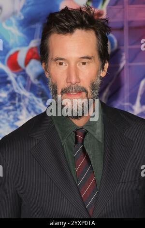 Los Angeles, USA. Dezember 2024. Keanu Reeves bei „Sonic the Hedgehog 3“ Premiere im TCL Chinese Theatre, Los Angeles, CA, 16. Dezember 2024. Foto: Joseph Martinez/PictureLux Credit: PictureLux/The Hollywood Archive/Alamy Live News Stockfoto