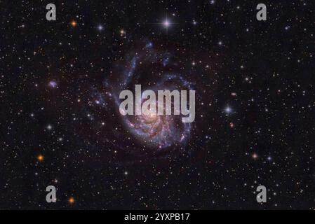 Die Pinwheel Galaxie, Messier 101. Stockfoto