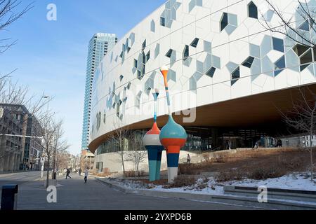 Calgary Kanada - 29. Dezember 2023 - Calgary New Central Library Building Stockfoto