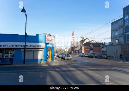 Calgary Kanada - 29. Dezember 2023 - All Nations Full Gospel Church in Inglewood Stockfoto