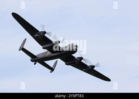 Lancaster Bomber der Royal Air Force im Zweiten Weltkrieg. Stockfoto