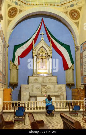 Detail der Kathedrale von Oaxaca. Oaxaca, Mexiko Stockfoto
