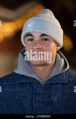 Les Arcs, Frankreich. Dezember 2024. Theo Christine nahm am 17. Dezember 2024 am Ollie Photocall im Rahmen des Les Arcs Film Festivals 2024 in Bourg-Saint-Maurice, Les Arcs, Frankreich Teil. Foto: Aurore Marechal/ABACAPRESS. COM Credit: Abaca Press/Alamy Live News Stockfoto