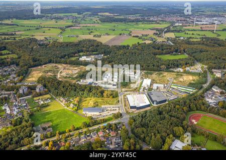 Luftaufnahme, Neubau des ehemaligen Kasernengeländes Moritz-von-Nassau, Baugebiet Georg-Elser-Straße, Neubau Moritz-von-Nassau-Straße Stockfoto