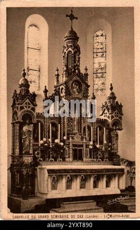 Dax (Landes) - Grand séminaire Lazariste Notre-Dame du Pouy 20. Stockfoto