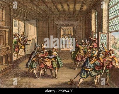 Verteidigung Prags von 1618. Stockfoto