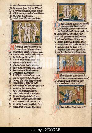 Der naturen bloeme - Jacob van Maerlant - KB KA 16 - 040v. Stockfoto