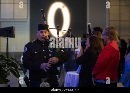 DHS-Beamter, der die Aufgaben der stellvertretenden Sekretärin Kristie Canegallo wahrnimmt, spricht während der Eröffnungszeremonien bei WIFLE (53908351706). Stockfoto