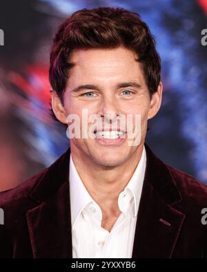 HOLLYWOOD, LOS ANGELES, KALIFORNIEN, USA - 16. DEZEMBER: James Marsden kommt zur Los Angeles Premiere von Paramount Pictures Sonic the Hedgehog 3, die am 16. Dezember 2024 im TCL Chinese Theatre IMAX in Hollywood, Los Angeles, Kalifornien, USA stattfand. (Foto: Xavier Collin/Image Press Agency) Stockfoto