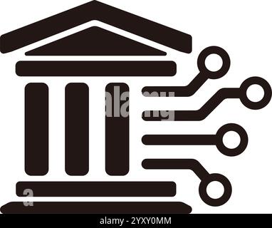 Baas ( Banking as a Service ) Vektorsymbol Illustration Stock Vektor