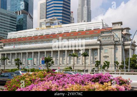 Das Fullerton Hotel, Singapur. Foto: David Rowland / One-Image.com Stockfoto