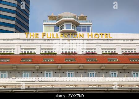 Das Fullerton Hotel, Singapur. Foto: David Rowland / One-Image.com Stockfoto