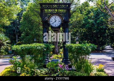 Uhrenturm im National Orchid Garden, Singapur, Foto: David Rowland / One-Image.com Stockfoto