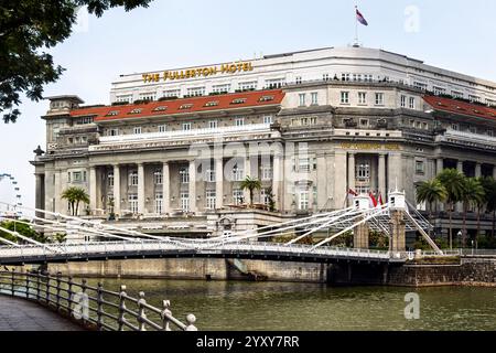 Das Fullerton Hotel, Singapur. Foto: David Rowland / One-Image.com Stockfoto