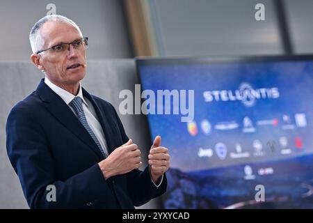 Torino, Italien. September 2022. Foto Fabio Ferrari/LaPresse 20 Settembre 2022 - Torino, Italia - cronaca -Incontro tra il Presidente della Regione&#xa0;Alberto Cirio&#xa0;e il Sindaco di Torino Stefano&#xa0;Lo Russocon il CEO Stellantis Carlos&#xa0;Tavares.Nella foto:2022 Carlos Tavares Im Bild: Carlos Tavares Credit: LaPresse/Alamy Live News Stockfoto