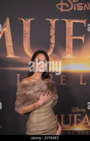 Via Vigevano, 18, Mailand, Italien, 17. Dezember, 2024, Elodie während des Photocall 'MUFASA: IL RE LEONE' - News Stockfoto