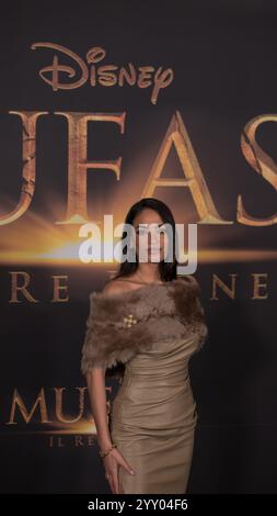 Via Vigevano, 18, Mailand, Italien, 17. Dezember, 2024, Elodie während des Photocall 'MUFASA: IL RE LEONE' - News Stockfoto