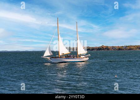 Segelboot Rockland, Maine, New England, USA Stockfoto