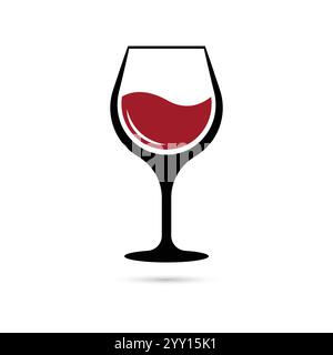Weinglas Symbol Vektor Stock Vektor