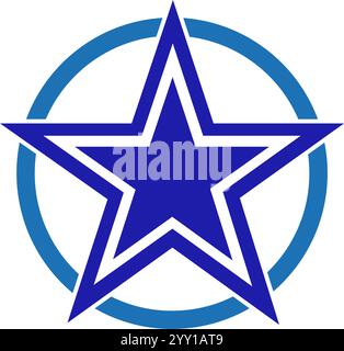 Sternsymbole. Vektorsymbole Stern auf weißem Hintergrund isoliert. Stock Vektor