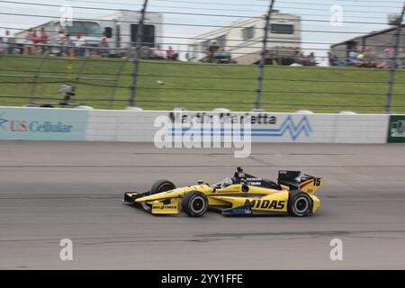 Newton Iowa, USA – 23. Juni 2013: IndyCar Iowa Corn 250 Rennen auf dem Iowa Speedway Stockfoto