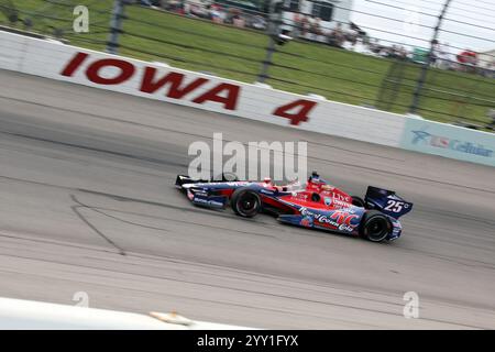 Newton Iowa, USA - 23. Juni 2013: IndyCar Iowa Corn 250 Rennen Iowa Speedway Marco Andretti Stockfoto