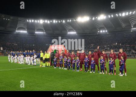 Rom, Italien. Dezember 2024. Im Achtelfinale der Coppa Italia Frecciarossa zwischen AS Roma und UC Sampdoria am 18. Dezember 2024 im Olimpic-Stadion in Rom. Quelle: Unabhängige Fotoagentur/Alamy Live News Stockfoto