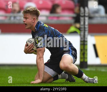 European Challenge Cup Scarlets / Black Lion Parc y Scarlets 15. Dezember 2024 Stockfoto