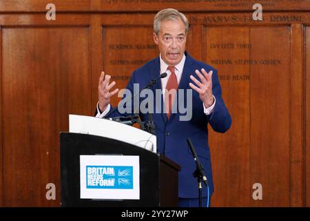 Nigel Farage und Richard Tice bei einer Reform UK-Veranstaltung heute Nachmittag. (C) Belinda Jiao 07598931257 www.belindajiao.com jia.bilin@gmai Stockfoto