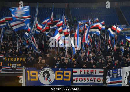 Stadio Olimpico, Rom, Italien. Dezember 2024. Coppa Italia Football; Roma versus Sampdoria; Sampdoria's Supporters Credit: Action Plus Sports/Alamy Live News Stockfoto