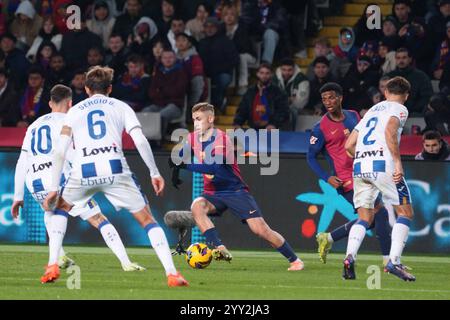 15. Dezember 2024; Estadi Olimpic Lluis Companys, Barcelona, Spanien, Spanisch La Liga Fußball, Barcelona gegen Leganes; Fermin von Barcelona Stockfoto