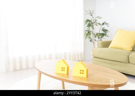 Hausjagd und Immobilienbilder Stockfoto