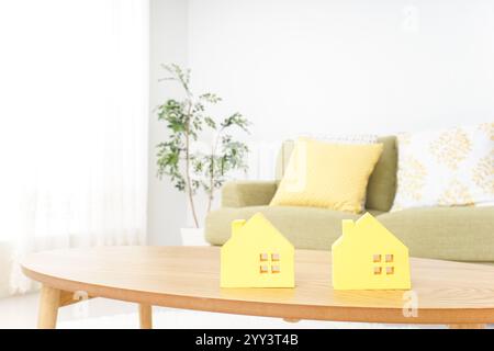 Hausjagd und Immobilienbilder Stockfoto