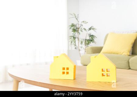 Hausjagd und Immobilienbilder Stockfoto