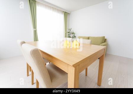 Hausjagd und Immobilienbilder Stockfoto