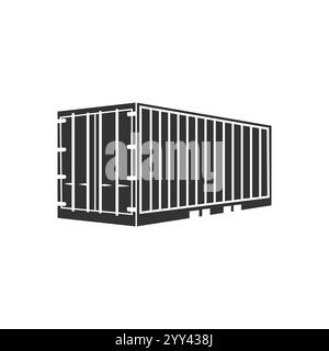 Design-Vektor des Containersymbols Stock Vektor