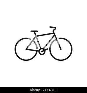 Fahrrad-Symbol Fahrrad-Vektor-Symbol, moderne und editierbare Fahrrad-Symbol. Stock Vektor