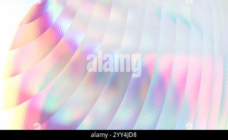 Eine fesselnde 3D-Illustration mit abstraktem Kristallmotiv mit schillernden Farbtönen zeigt das Design eine faszinierende Mischung aus Pastellfarben, Crea Stockfoto