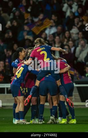 Barcelona, Spanien, 18. Dezember 2024. Spanien - Fußball - Frauen Champions League - Gruppenphase - FC Barcelona gegen Manchester City. Quelle: Joan Gosa/Alamy Live News Stockfoto